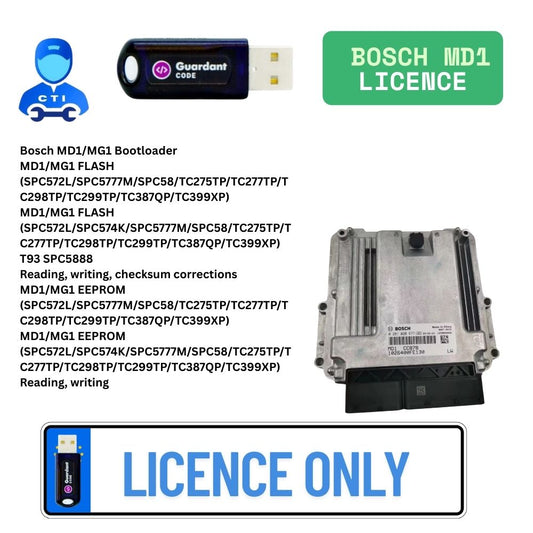 Bosch MD1 : ECU Read and Write Licence
