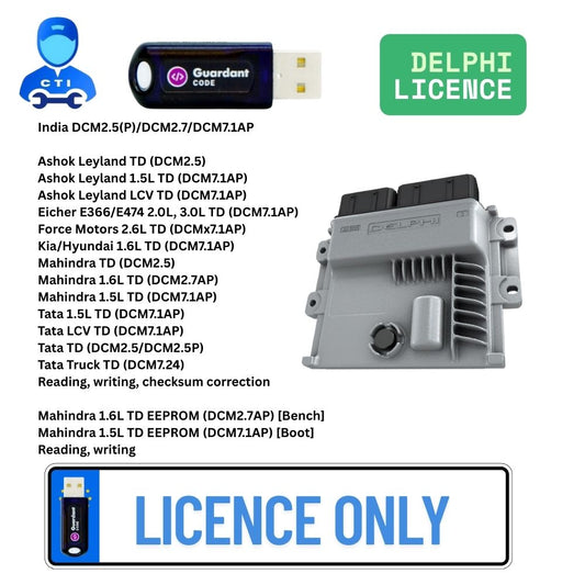 Delphi  : ECU Read and Write Licence